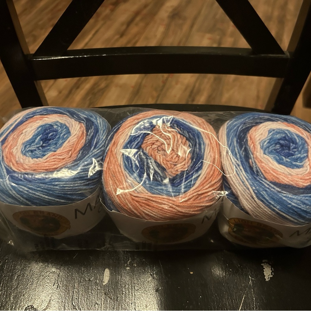Lion Brand Mandala Ombre yarn lot of 3